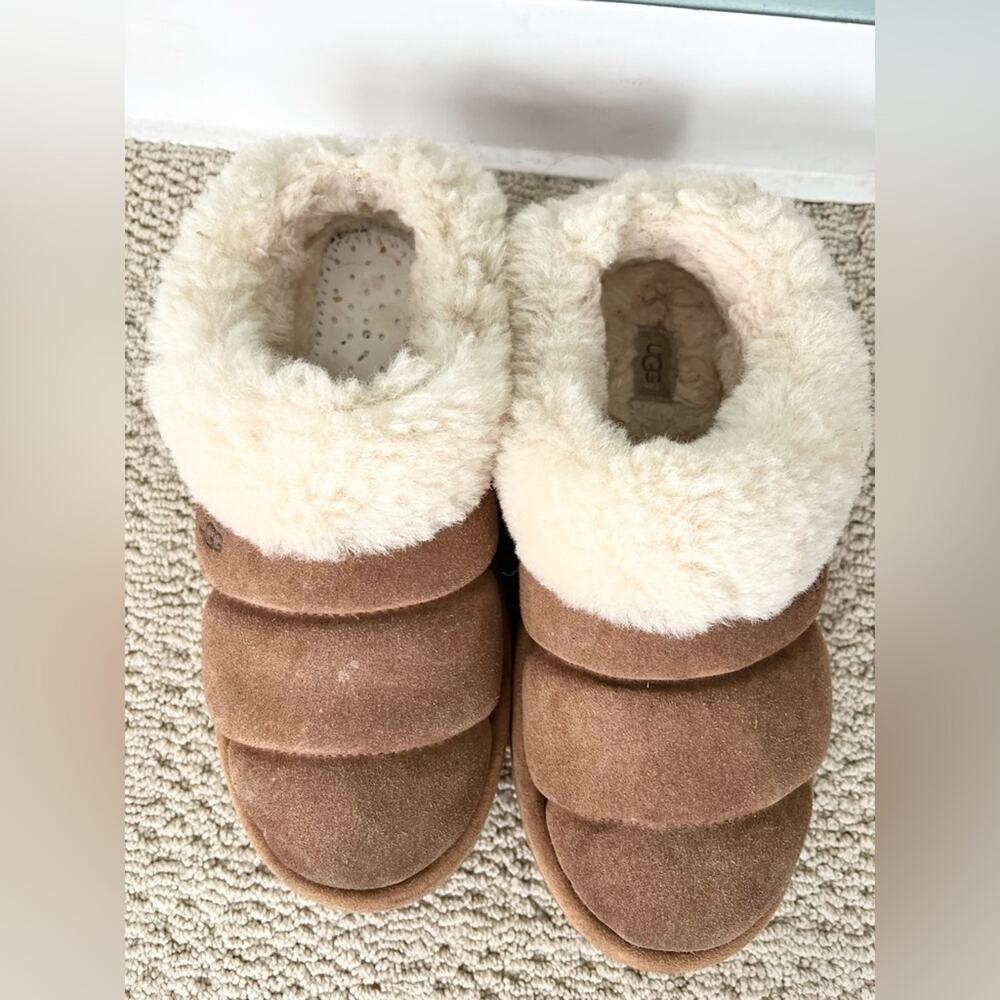 Ugg tazzlita suede platform slippers casual women’s size 10 - Picture 5 of 9